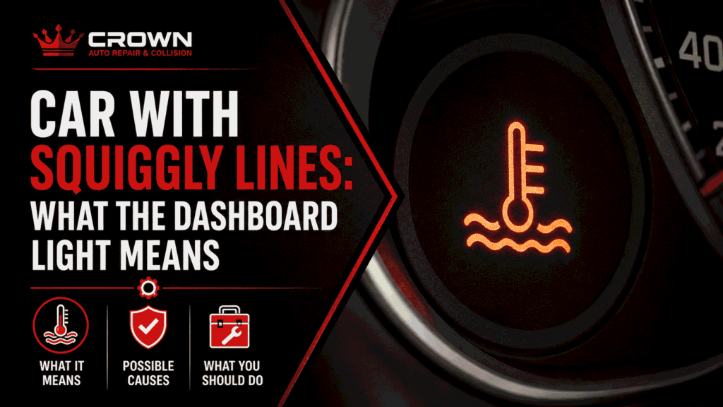 Car with Squiggly Lines Sign