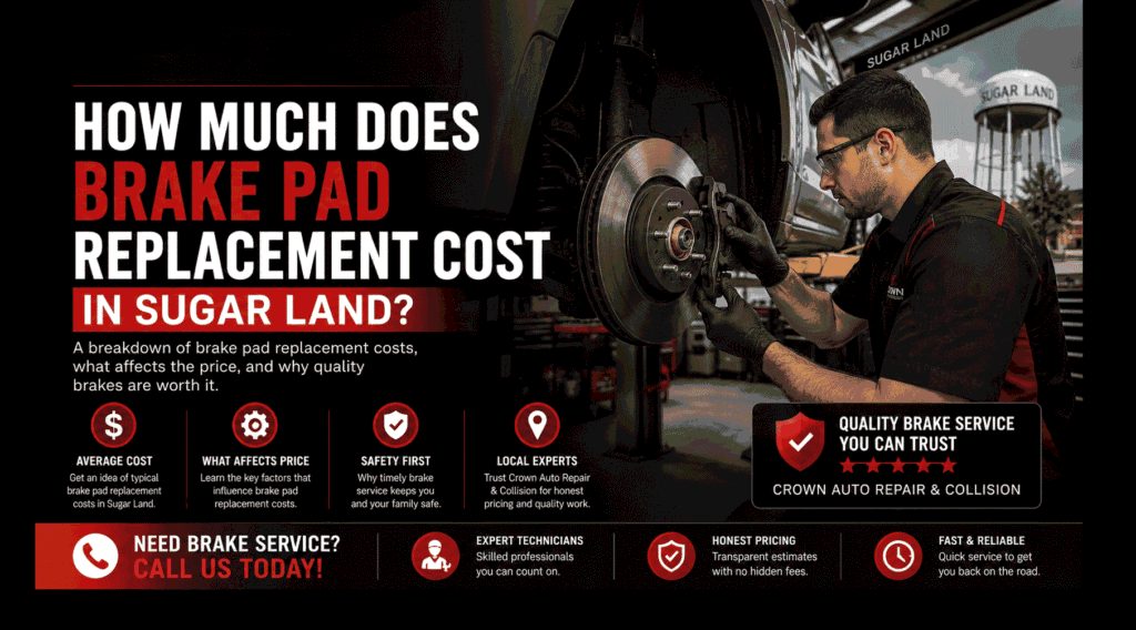Brake Pad Replacement Cost in Sugar Land
